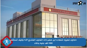 «عائد مميز» شهادة ابن مصر ذات العائد المتدرج 27% وكيف تستثمر 300 ألف جنيه بذكاء